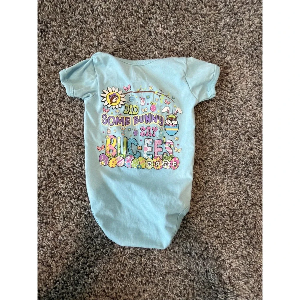 Buc-ee's, Easter bunny, Size 3 months, Snap one piece.